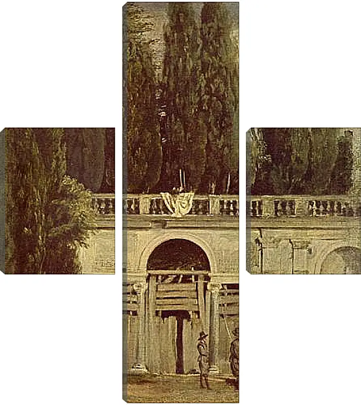 Модульная картина - Villa Medici, Grotto-Loggia Facade. Диего Веласкес