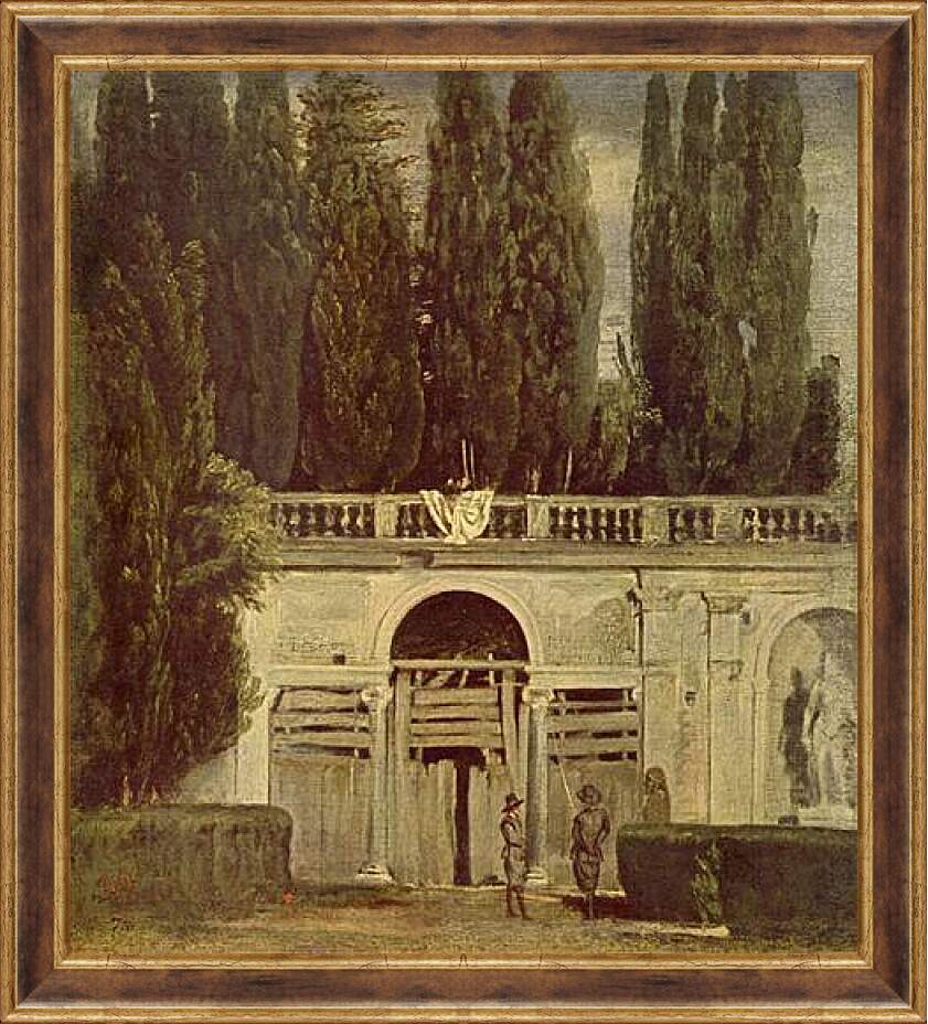 Картина в раме - Villa Medici, Grotto-Loggia Facade. Диего Веласкес