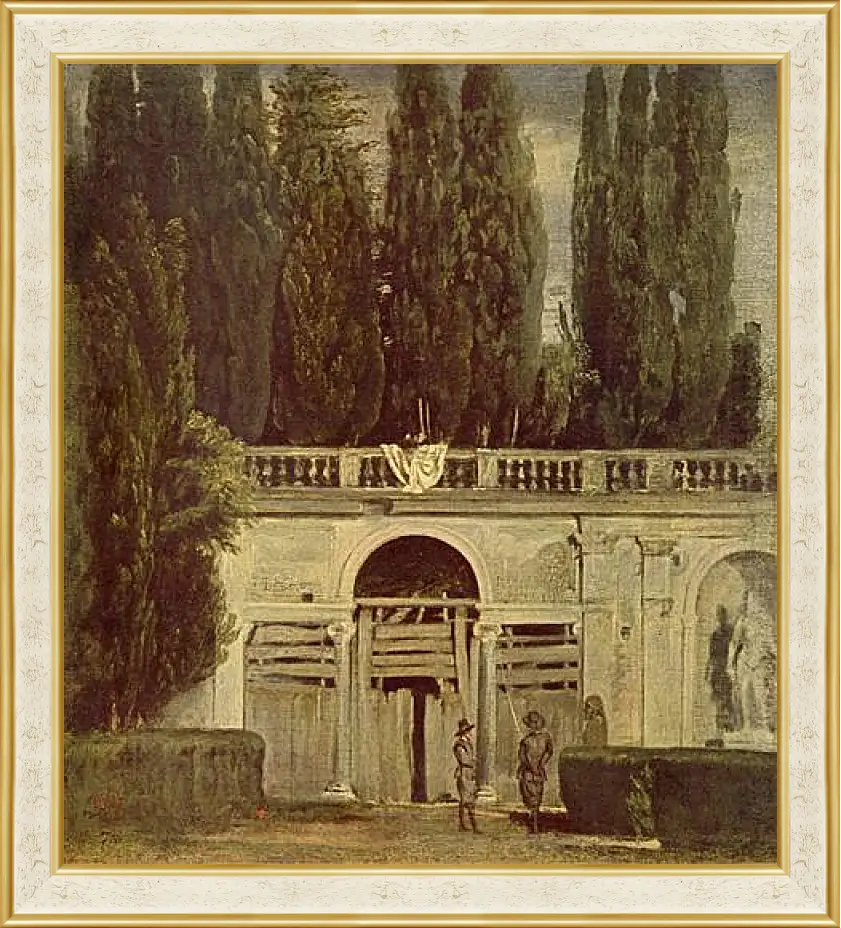 Картина в раме - Villa Medici, Grotto-Loggia Facade. Диего Веласкес