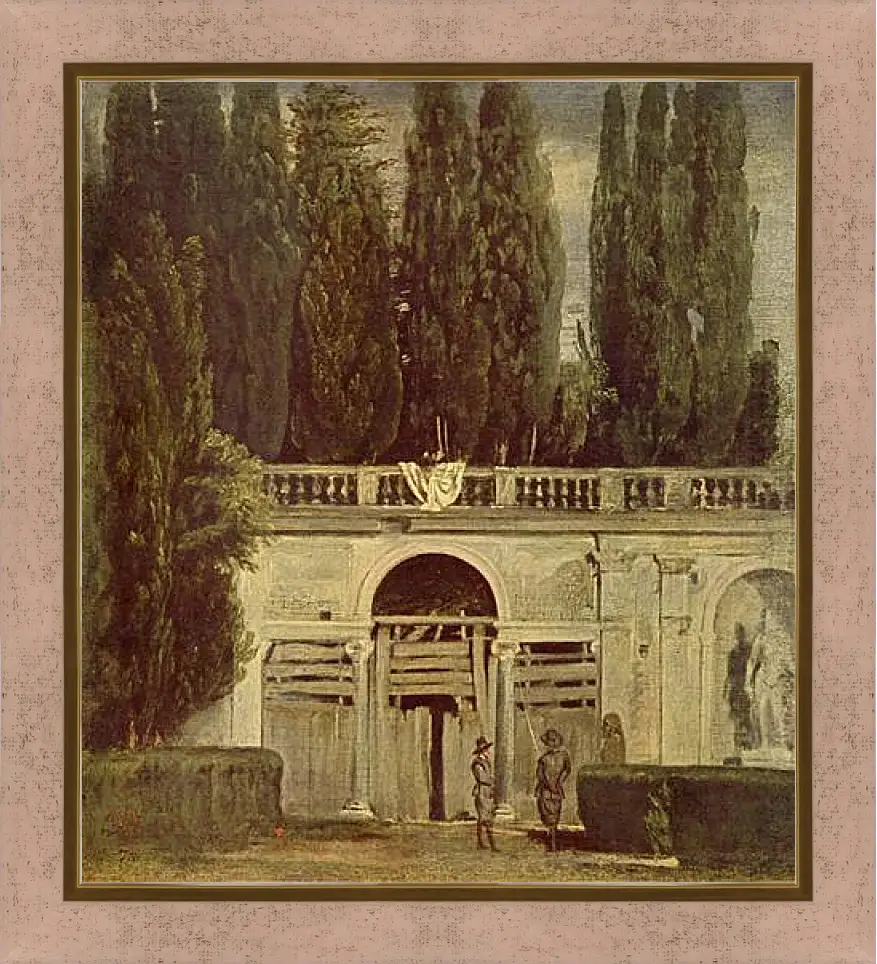 Картина в раме - Villa Medici, Grotto-Loggia Facade. Диего Веласкес