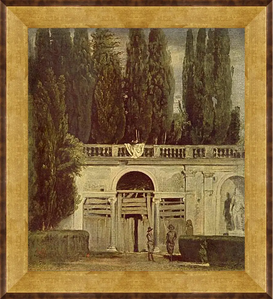 Картина в раме - Villa Medici, Grotto-Loggia Facade. Диего Веласкес