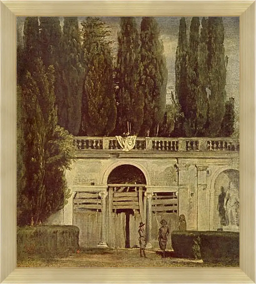 Картина в раме - Villa Medici, Grotto-Loggia Facade. Диего Веласкес