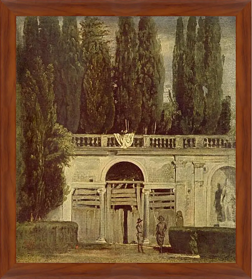 Картина в раме - Villa Medici, Grotto-Loggia Facade. Диего Веласкес