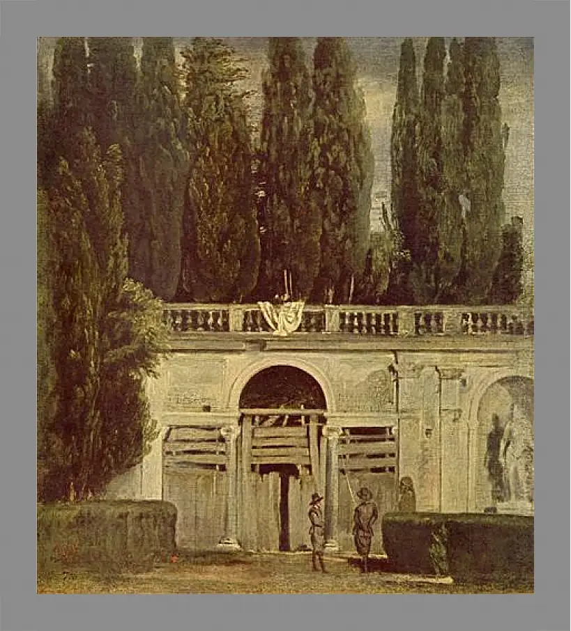 Картина в раме - Villa Medici, Grotto-Loggia Facade. Диего Веласкес