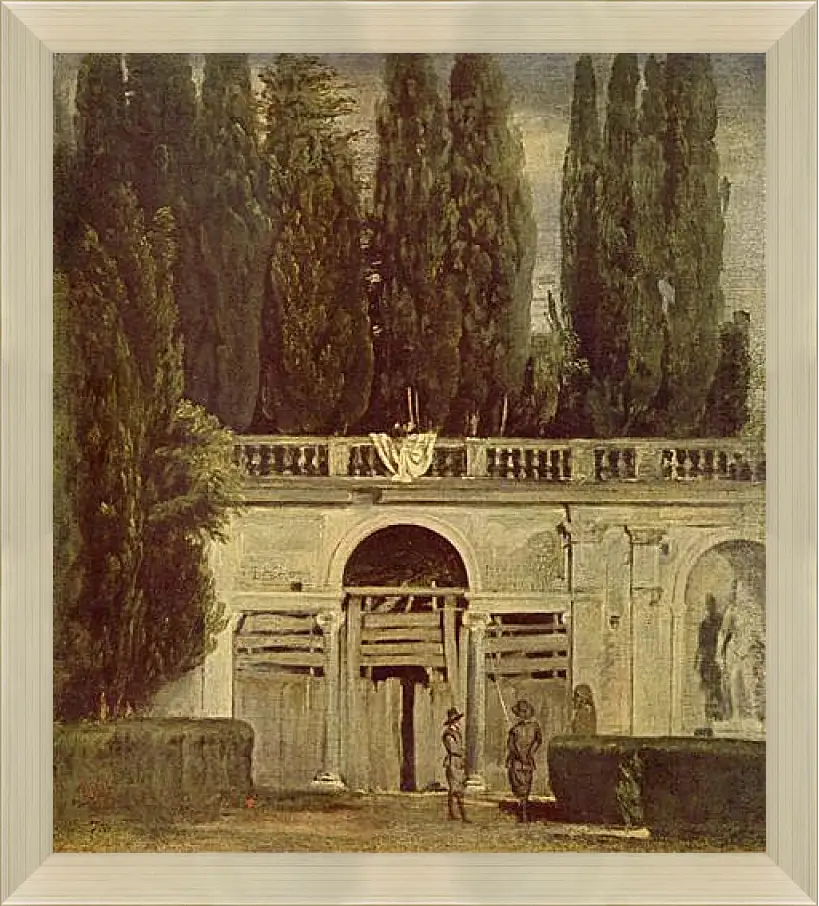 Картина в раме - Villa Medici, Grotto-Loggia Facade. Диего Веласкес