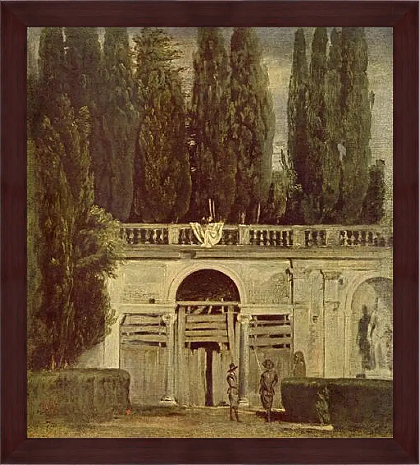 Картина в раме - Villa Medici, Grotto-Loggia Facade. Диего Веласкес