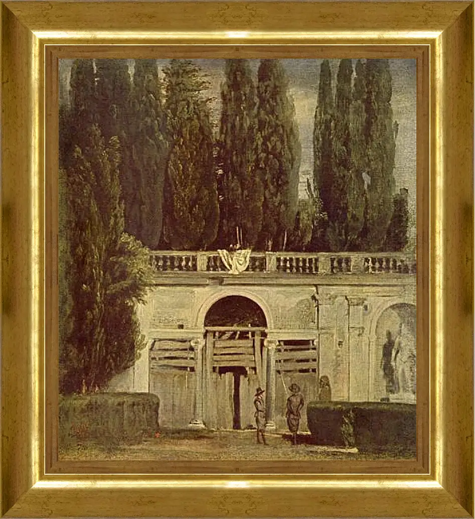 Картина в раме - Villa Medici, Grotto-Loggia Facade. Диего Веласкес