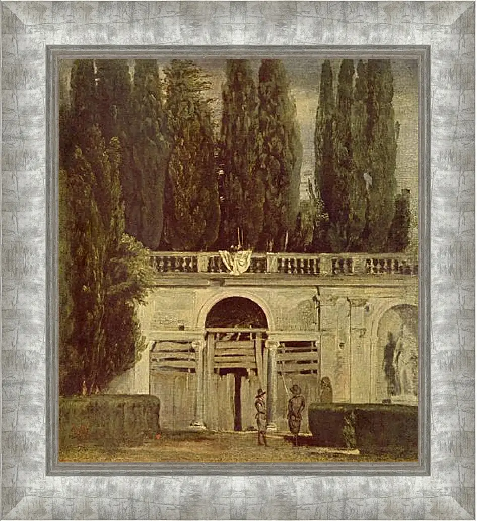 Картина в раме - Villa Medici, Grotto-Loggia Facade. Диего Веласкес