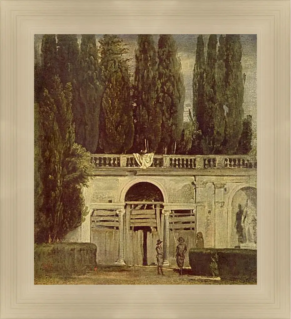 Картина в раме - Villa Medici, Grotto-Loggia Facade. Диего Веласкес