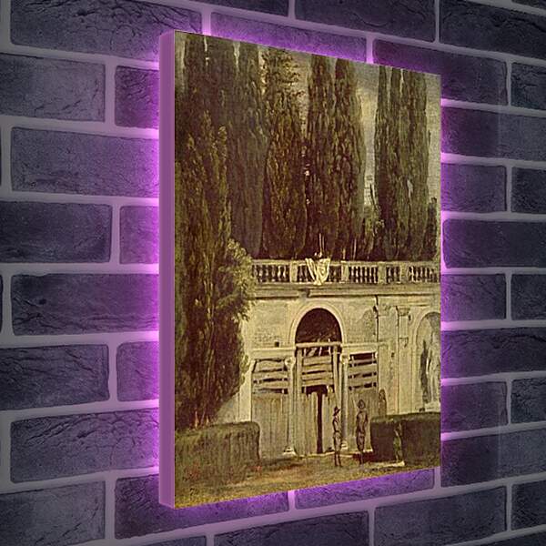 Лайтбокс световая панель - Villa Medici, Grotto-Loggia Facade. Диего Веласкес