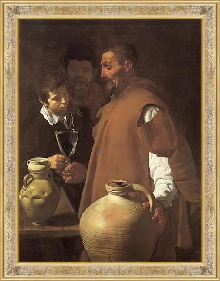 Картина в раме - The Waterseller of Seville. Диего Веласкес