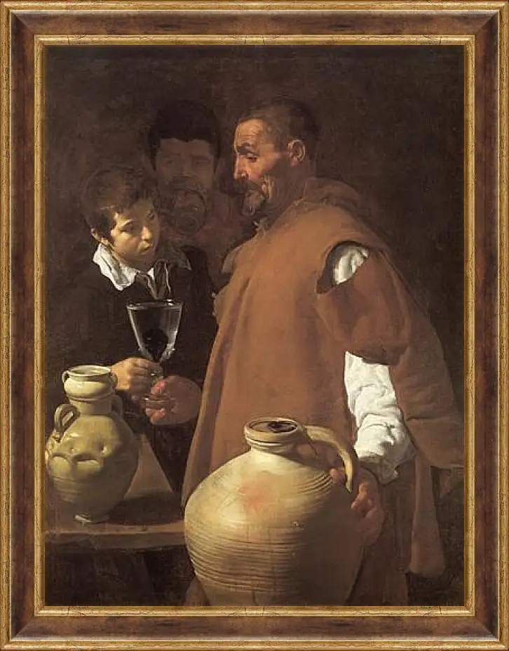 Картина в раме - The Waterseller of Seville. Диего Веласкес