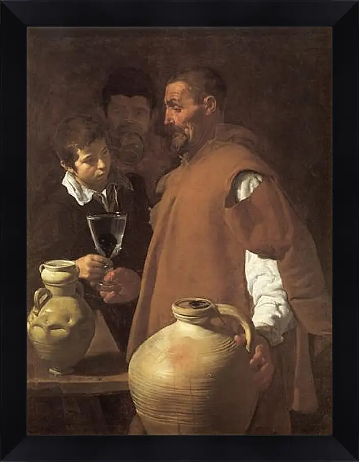 Картина в раме - The Waterseller of Seville. Диего Веласкес