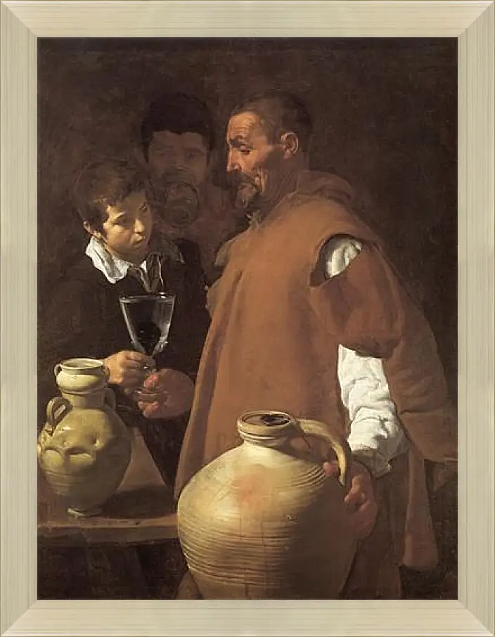 Картина в раме - The Waterseller of Seville. Диего Веласкес