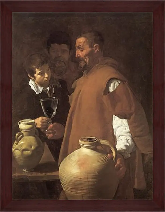 Картина в раме - The Waterseller of Seville. Диего Веласкес