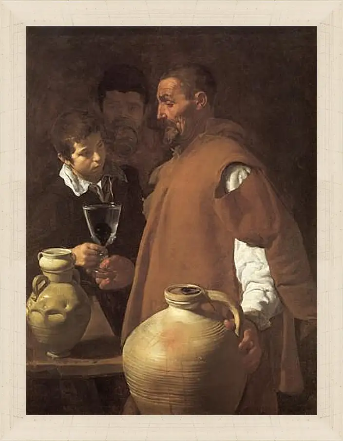 Картина в раме - The Waterseller of Seville. Диего Веласкес