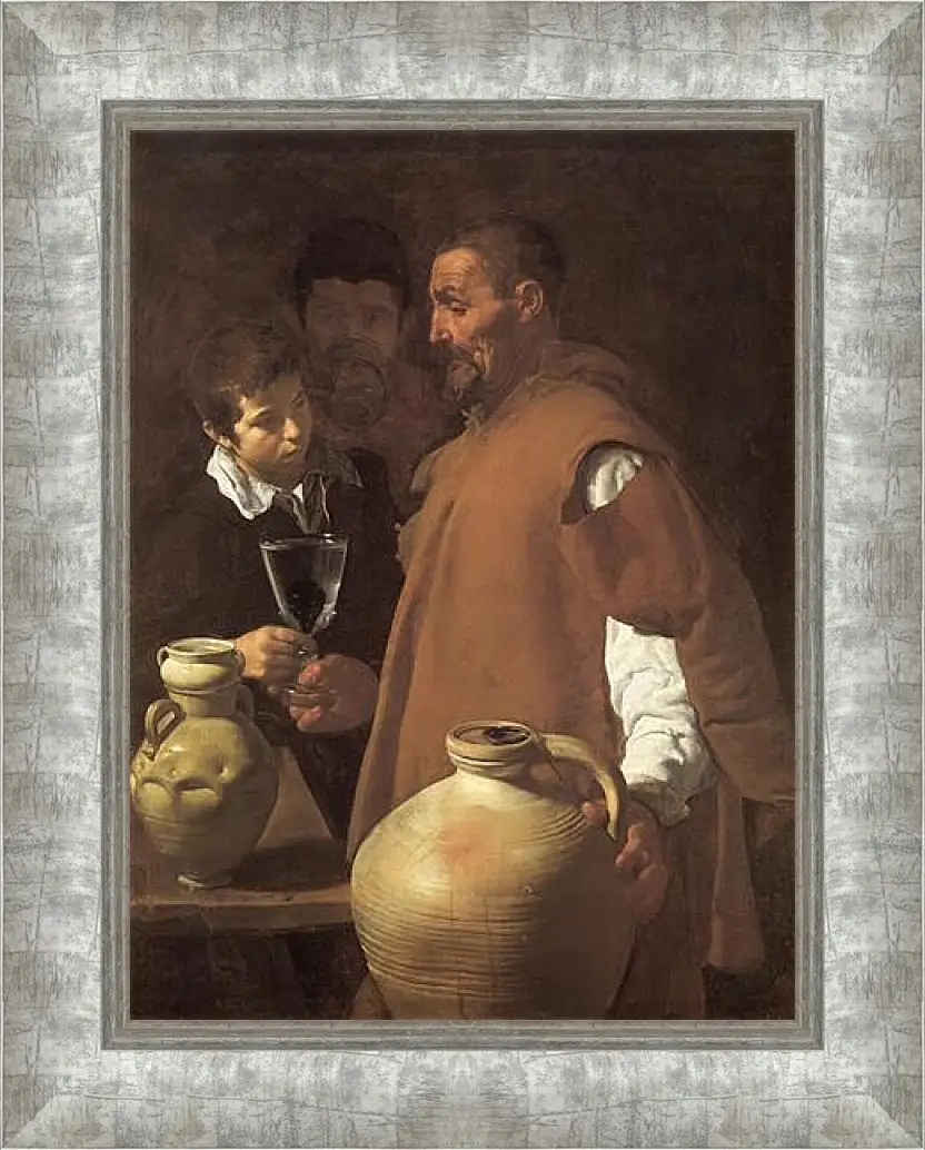 Картина в раме - The Waterseller of Seville. Диего Веласкес