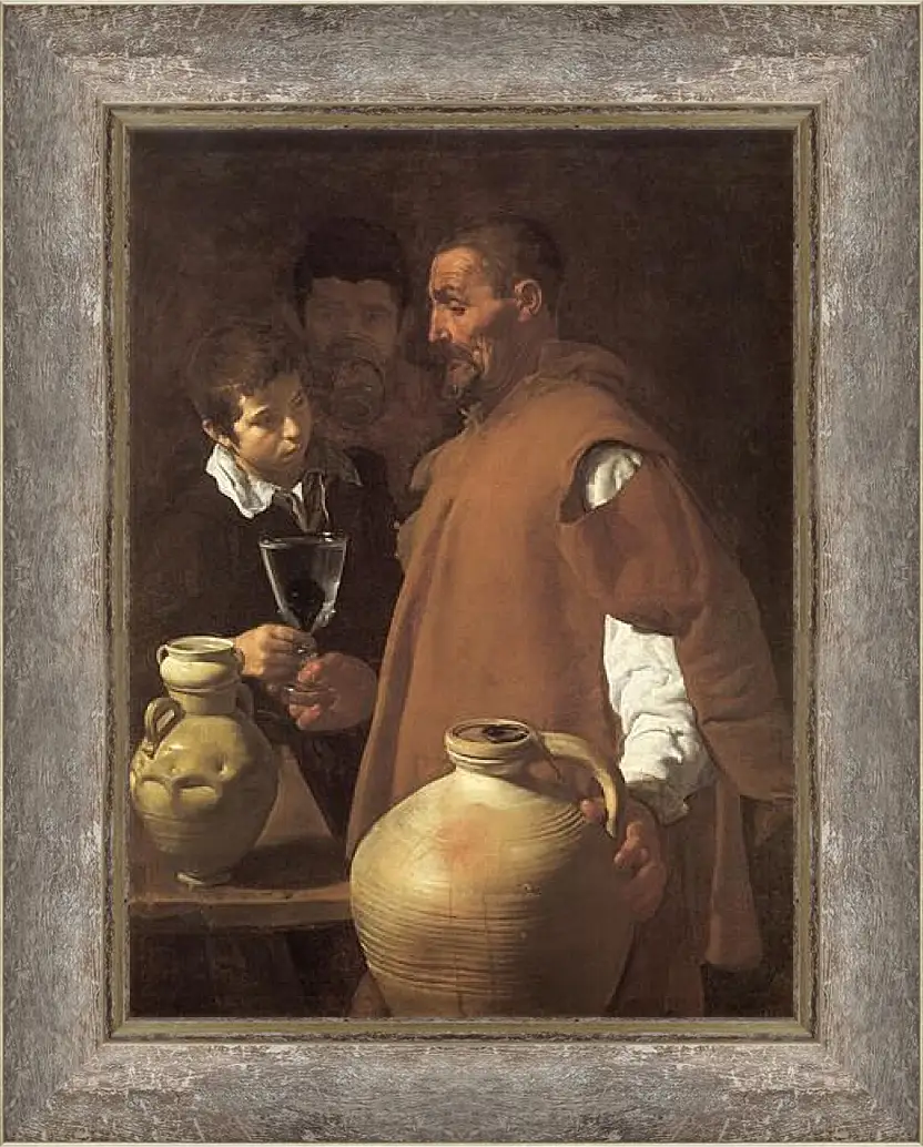 Картина в раме - The Waterseller of Seville. Диего Веласкес