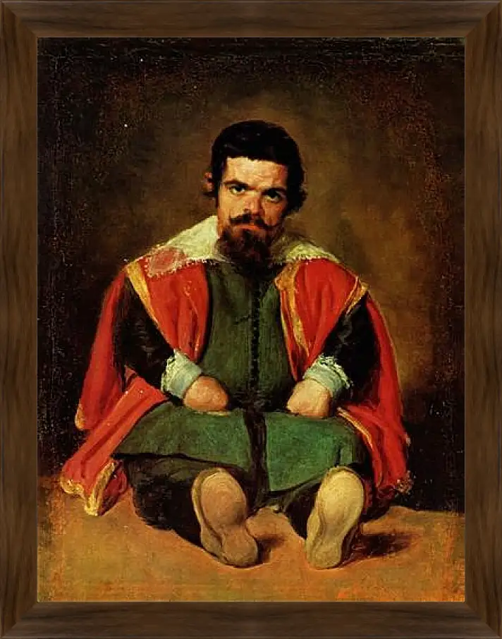 Картина в раме - The Dwarf Sebastian de Morra. Диего Веласкес