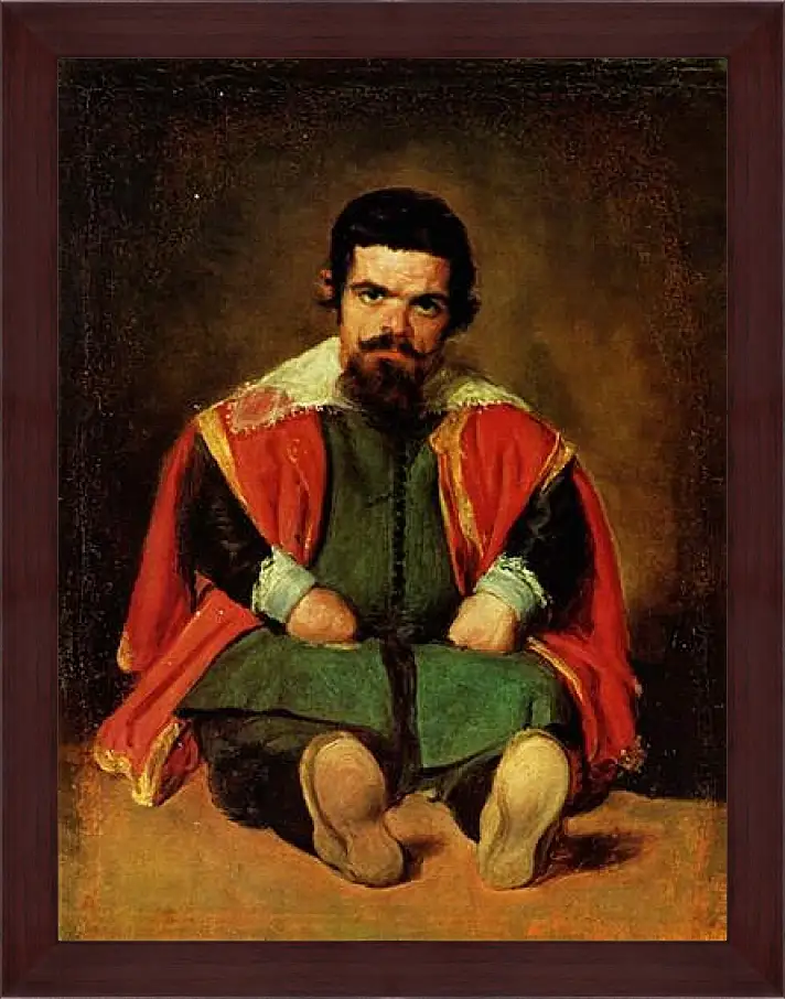 Картина в раме - The Dwarf Sebastian de Morra. Диего Веласкес