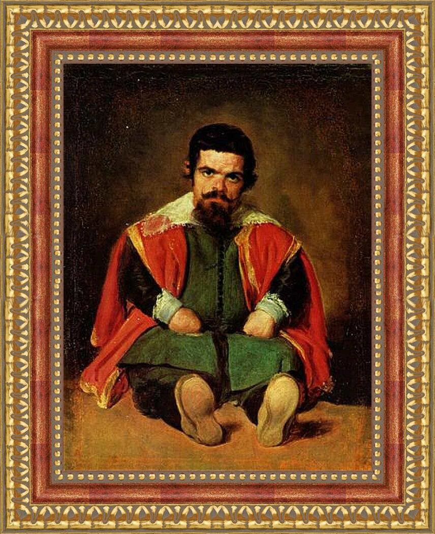 Картина в раме - The Dwarf Sebastian de Morra. Диего Веласкес