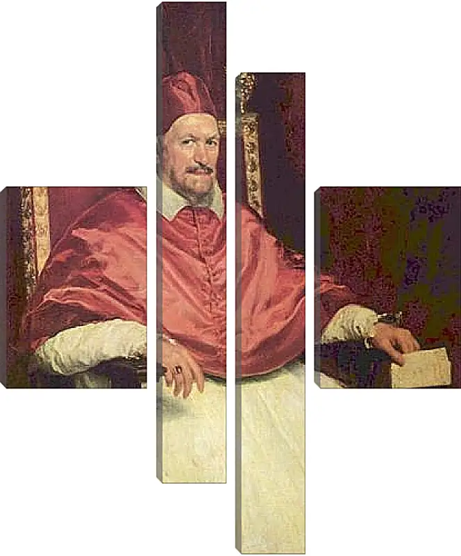 Модульная картина - Portrait of Pope Innocent X. Диего Веласкес