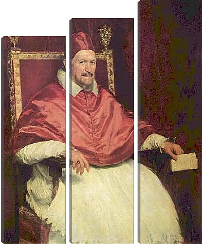 Модульная картина - Portrait of Pope Innocent X. Диего Веласкес