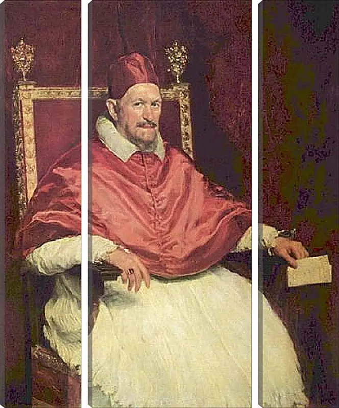 Модульная картина - Portrait of Pope Innocent X. Диего Веласкес