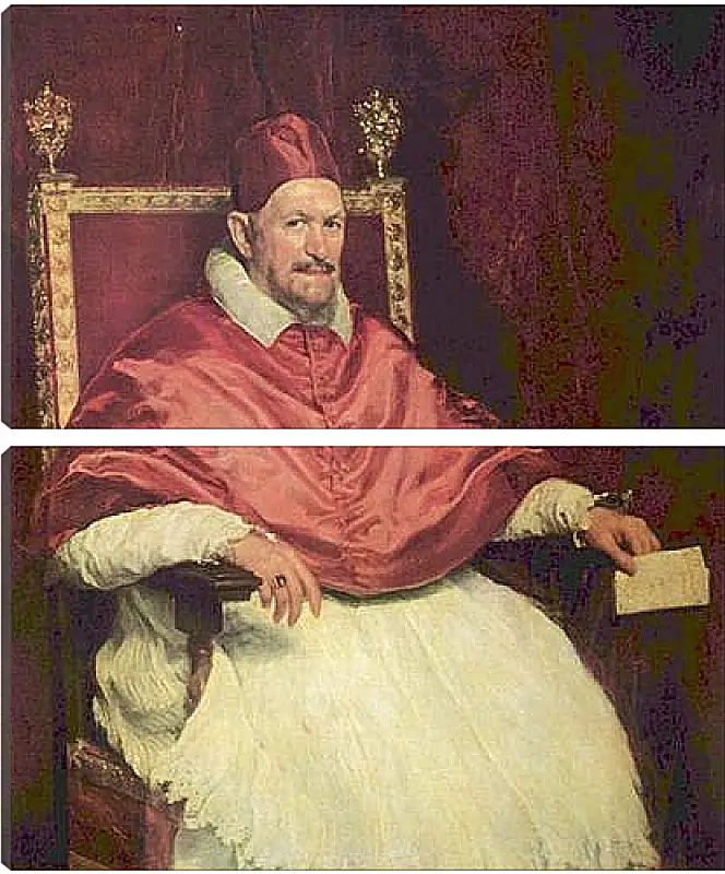 Модульная картина - Portrait of Pope Innocent X. Диего Веласкес