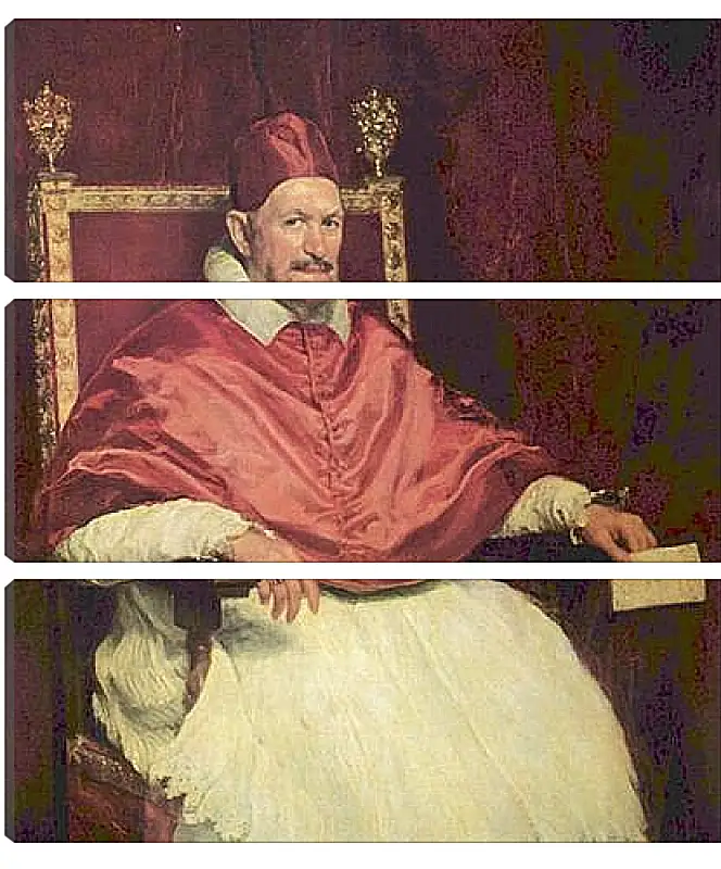 Модульная картина - Portrait of Pope Innocent X. Диего Веласкес