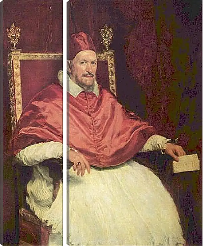 Модульная картина - Portrait of Pope Innocent X. Диего Веласкес