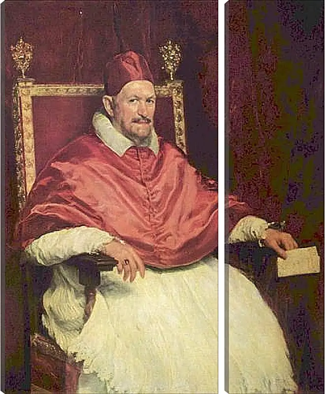 Модульная картина - Portrait of Pope Innocent X. Диего Веласкес