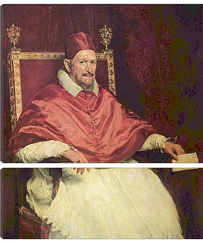 Модульная картина - Portrait of Pope Innocent X. Диего Веласкес