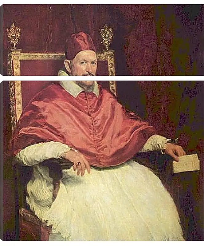 Модульная картина - Portrait of Pope Innocent X. Диего Веласкес