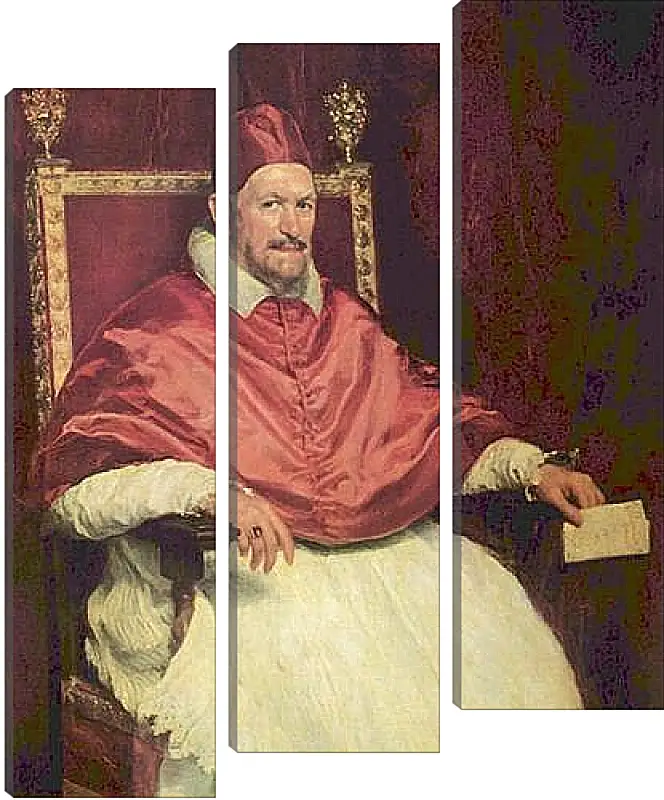 Модульная картина - Portrait of Pope Innocent X. Диего Веласкес