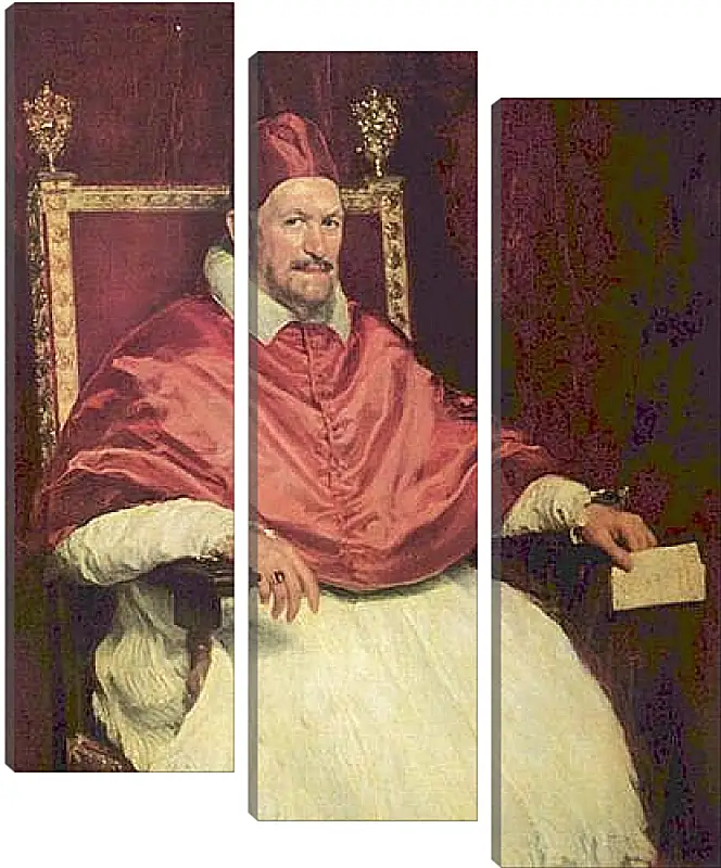 Модульная картина - Portrait of Pope Innocent X. Диего Веласкес