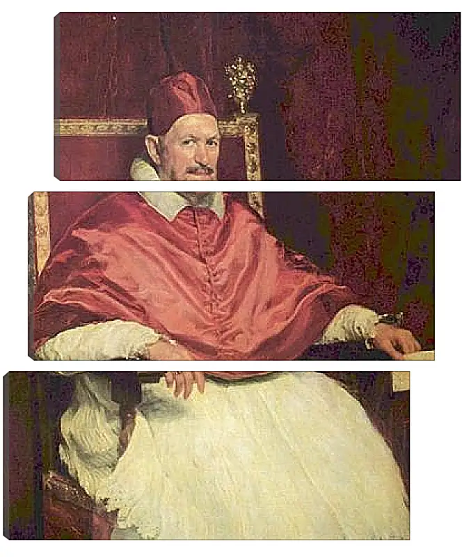 Модульная картина - Portrait of Pope Innocent X. Диего Веласкес