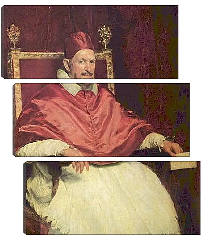 Модульная картина - Portrait of Pope Innocent X. Диего Веласкес