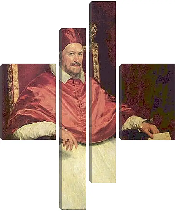 Модульная картина - Portrait of Pope Innocent X. Диего Веласкес