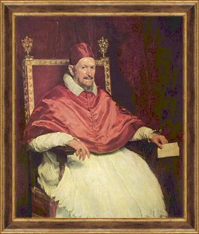 Картина в раме - Portrait of Pope Innocent X. Диего Веласкес