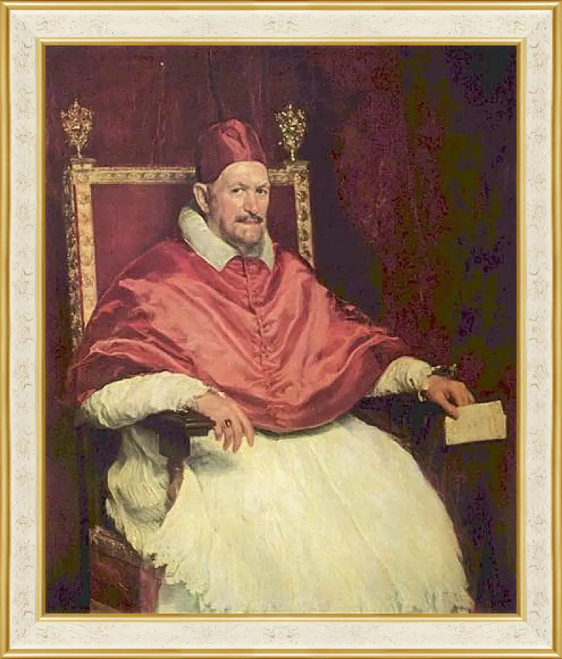 Картина в раме - Portrait of Pope Innocent X. Диего Веласкес