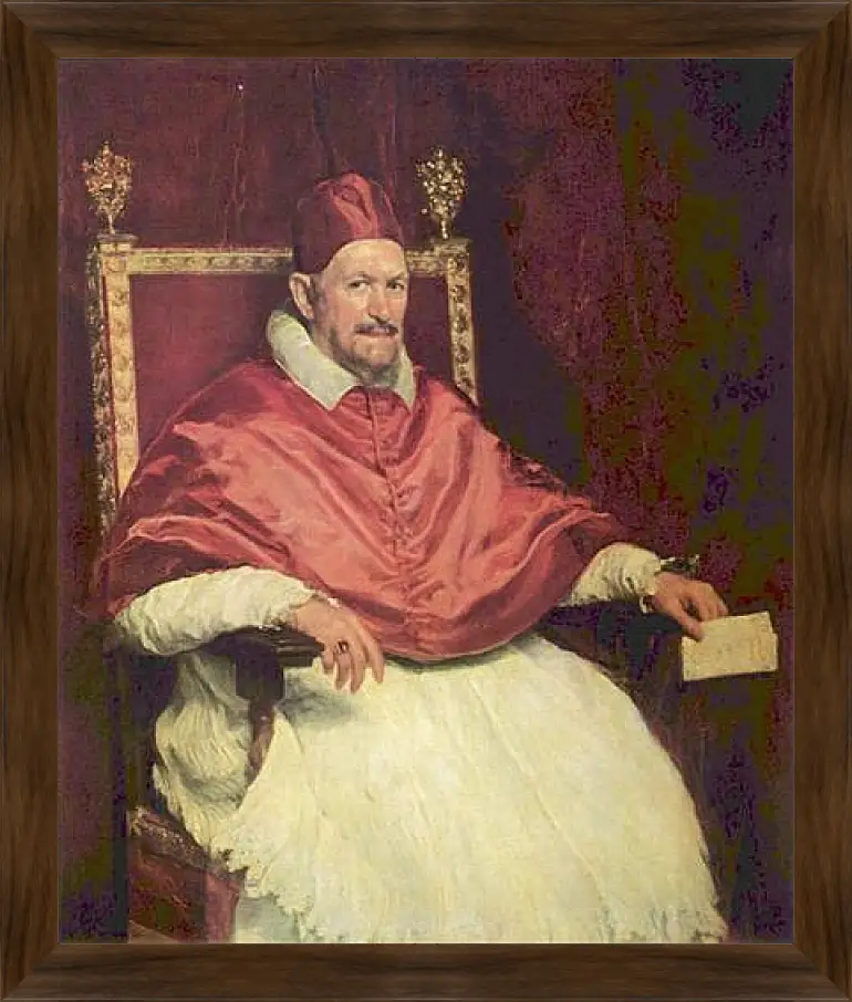 Картина в раме - Portrait of Pope Innocent X. Диего Веласкес