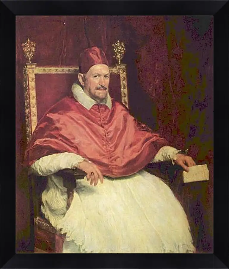 Картина в раме - Portrait of Pope Innocent X. Диего Веласкес