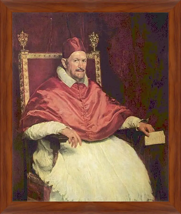 Картина в раме - Portrait of Pope Innocent X. Диего Веласкес