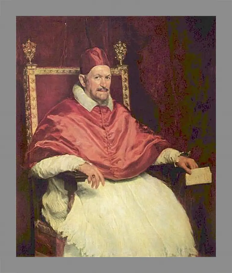 Картина в раме - Portrait of Pope Innocent X. Диего Веласкес