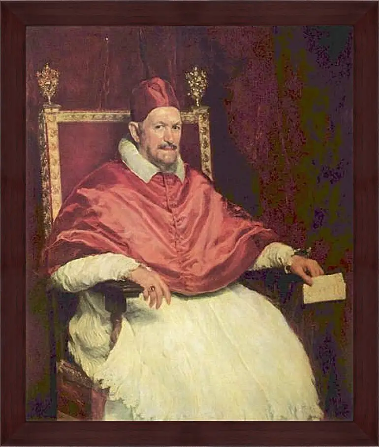 Картина в раме - Portrait of Pope Innocent X. Диего Веласкес