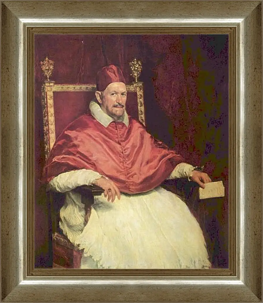 Картина в раме - Portrait of Pope Innocent X. Диего Веласкес