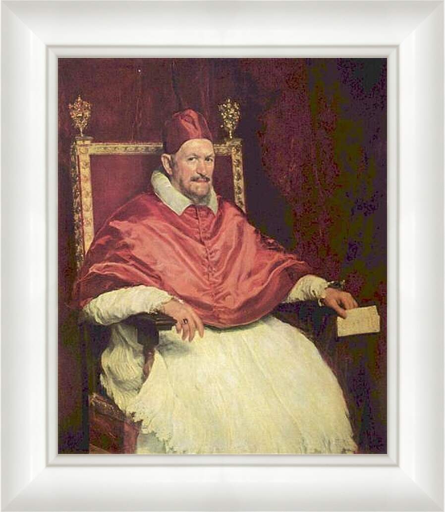Картина в раме - Portrait of Pope Innocent X. Диего Веласкес