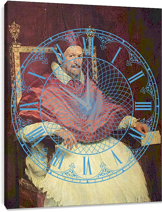 Часы картина - Portrait of Pope Innocent X. Диего Веласкес