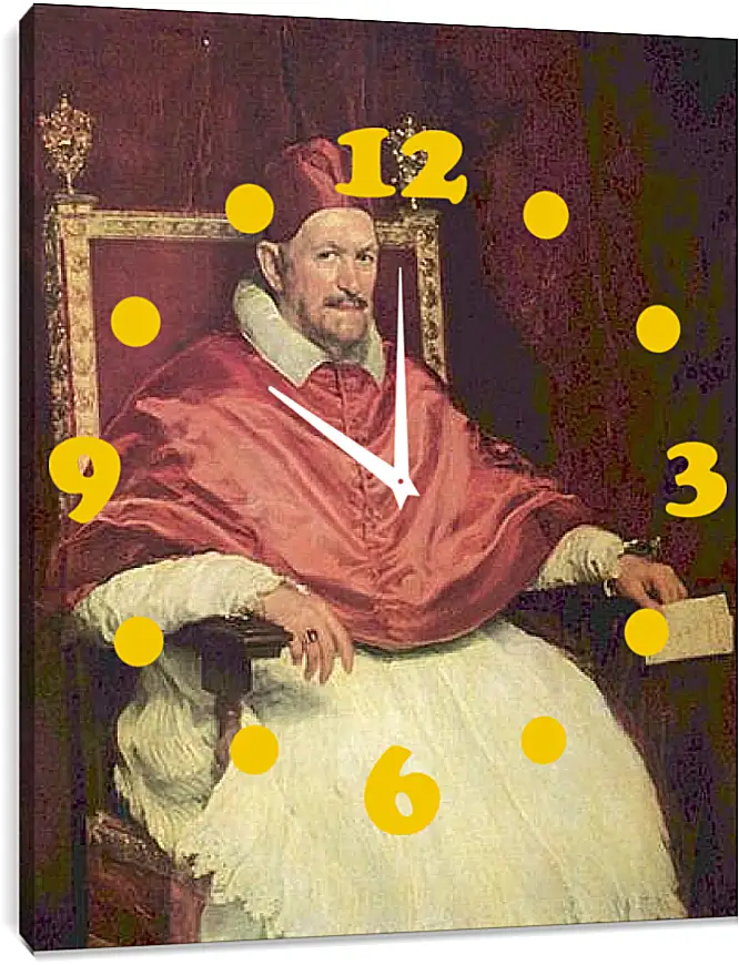 Часы картина - Portrait of Pope Innocent X. Диего Веласкес